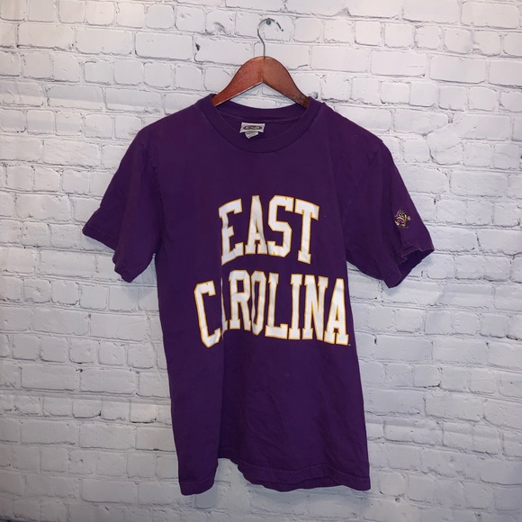 East Carolina University Purple & Yellow Shirt M - Picture 2 of 8
